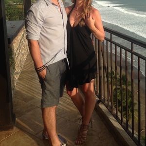 Bebe Black halter dress